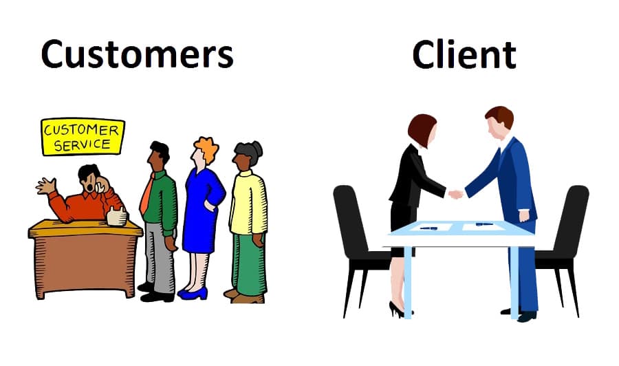 Cách phân biệt "Customer" và "Client" đơn giản