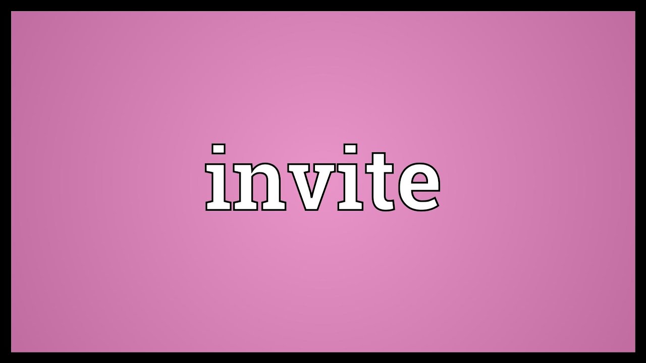 cấu trúc Invite trong tiếng Anh