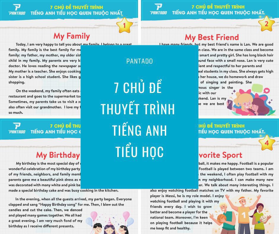 chủ đề thuyết trình tiếng anh tiểu học