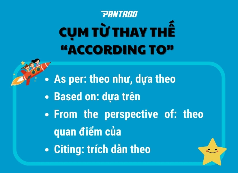 Các cụm từ đồng nghĩa với “According to”