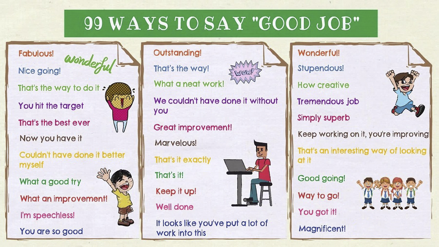 cách nói good job trong tiếng anh