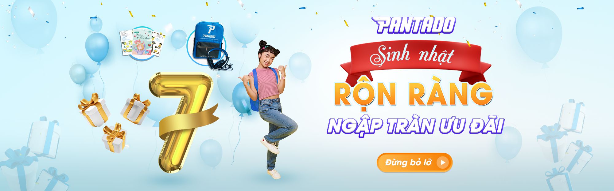 Mừng sinh nhật Pantado 7 tuổi