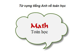 từ vựng tiếng Anh về toán học